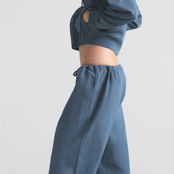 Skims Cotton Poplin Wide-Leg Pants - Picture 8 of 10